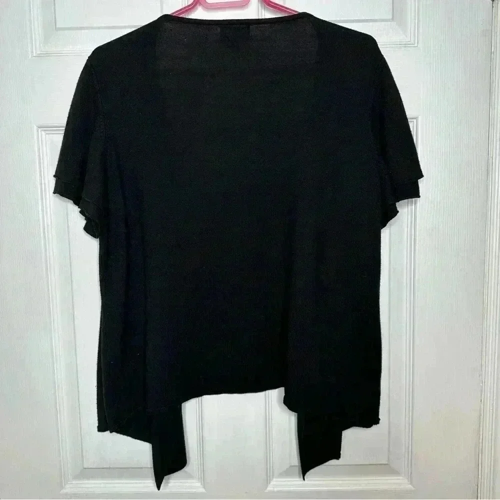 Reitmans Cardigan Flowy Black  Size 1X - Picture 8 of 16